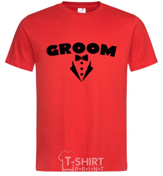 Мужская футболка Groom V.1 Красный фото