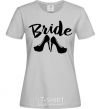 Women's T-shirt Bride Heels grey фото