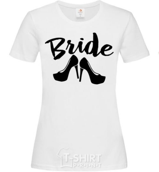 Women's T-shirt Bride Heels White фото