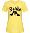 Женская футболка Bride Heels Лимонный фото