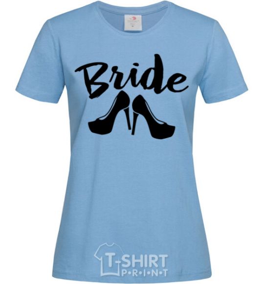 Женская футболка Bride Heels Голубой фото