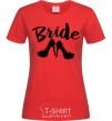 Women's T-shirt Bride Heels red фото