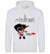 Men`s hoodie Bat boy sport-grey фото