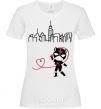 Women's T-shirt Cat girl White фото