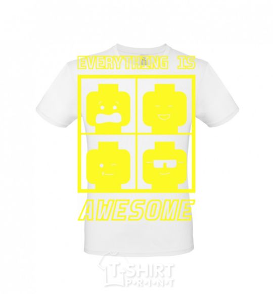 Men's T-Shirt Everything is awesome White фото