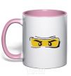 Mug with a colored handle Ninjago boy light-pink фото