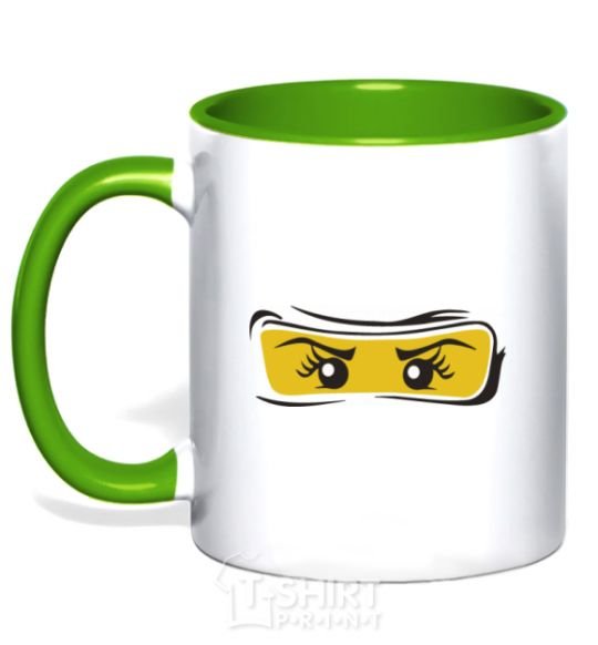 Mug with a colored handle Ninjago girl kelly-green фото