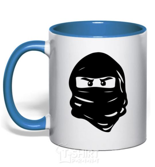 Mug with a colored handle Ninjago lego royal-blue фото