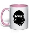 Mug with a colored handle Ninjago lego light-pink фото