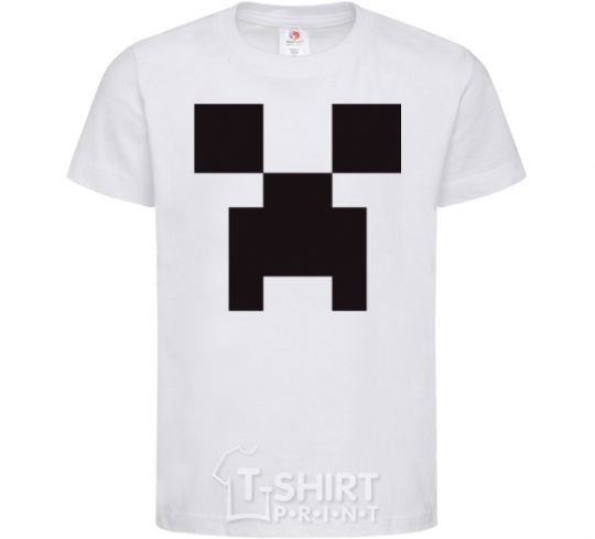 Kids T-shirt Minecraft logo White фото