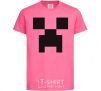Kids T-shirt Minecraft logo heliconia фото