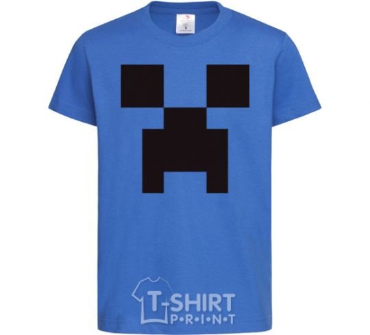 Kids T-shirt Minecraft logo royal-blue фото