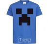 Kids T-shirt Minecraft logo royal-blue фото