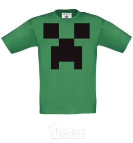 Kids T-shirt Minecraft logo orchid-green фото