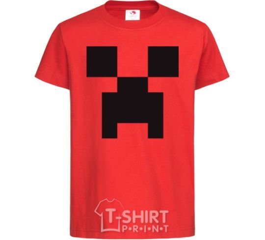 Kids T-shirt Minecraft logo red фото