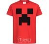 Kids T-shirt Minecraft logo red фото