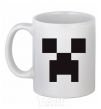 Ceramic mug Minecraft logo White фото