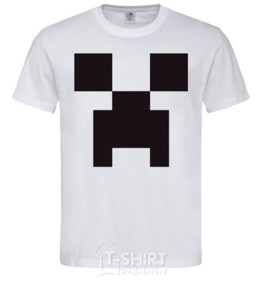 Men's T-Shirt Minecraft logo White фото