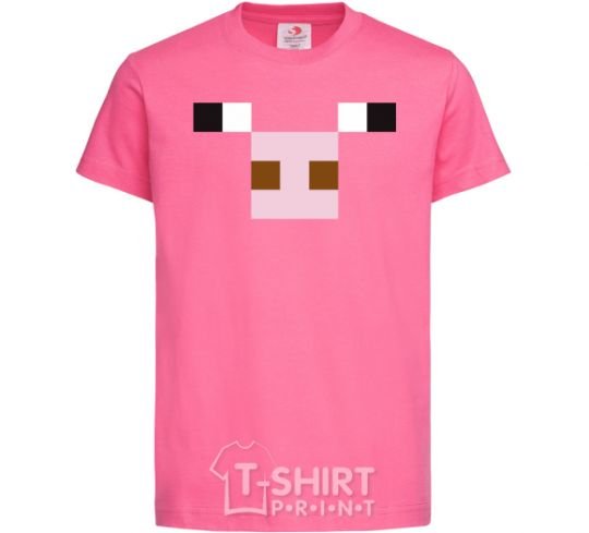 Kids T-shirt Minecraft pig heliconia фото