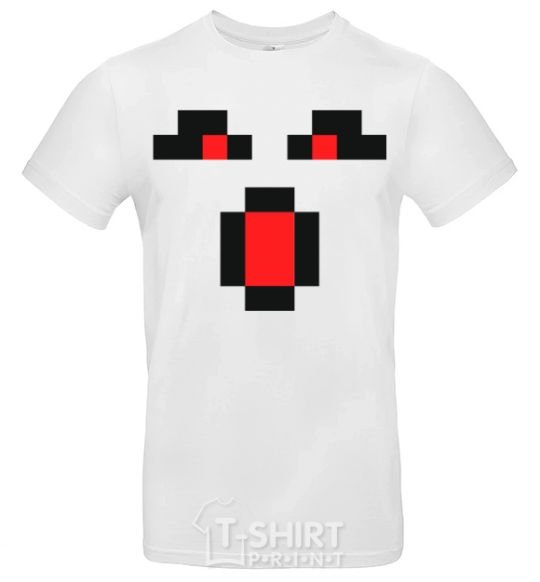 Men's T-Shirt Minecraft evil White фото