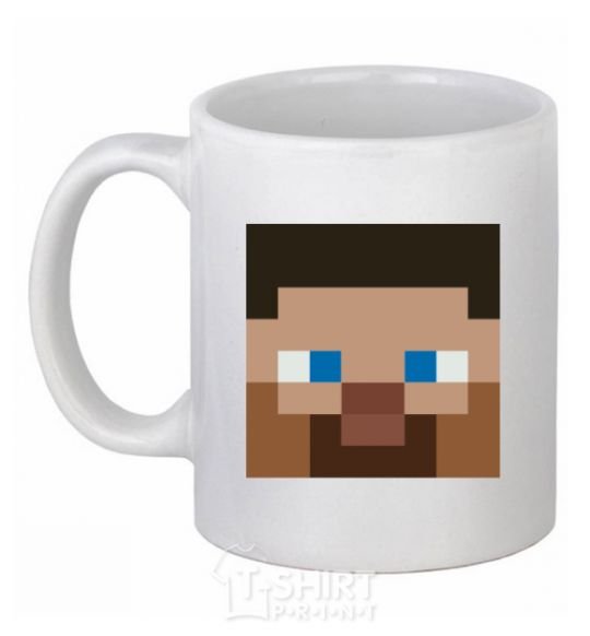 Ceramic mug Minecraft hero White фото