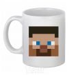 Ceramic mug Minecraft hero White фото