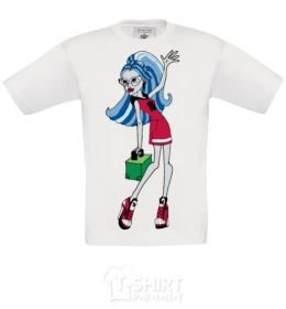 Kids T-shirt Monster high Ghoulia Yelps White фото