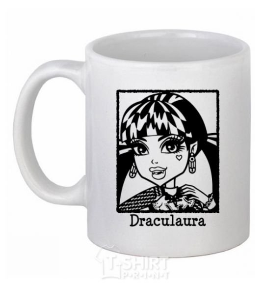 Чашка керамическая Draculaura lady Белый фото