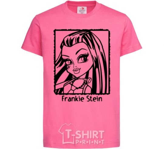 Детская футболка Frankie Stein Ярко-розовый фото