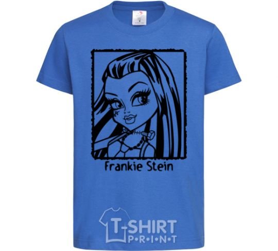 Детская футболка Frankie Stein Ярко-синий фото