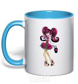 Mug with a colored handle