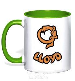 Mug with a colored handle