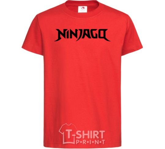 Kids T-shirt Logo Nonjago red фото