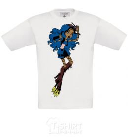 Kids T-shirt Monster girl White фото