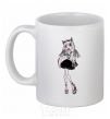 Ceramic mug Monster high girl White фото