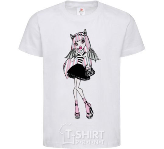 Kids T-shirt Monster high girl White фото