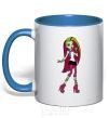 Mug with a colored handle Venus Mcflytrap royal-blue фото