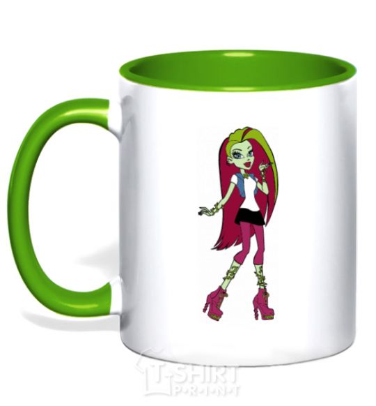 Чашка с цветной ручкой Venus Mcflytrap Зеленый фото