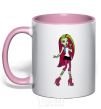 Mug with a colored handle Venus Mcflytrap light-pink фото