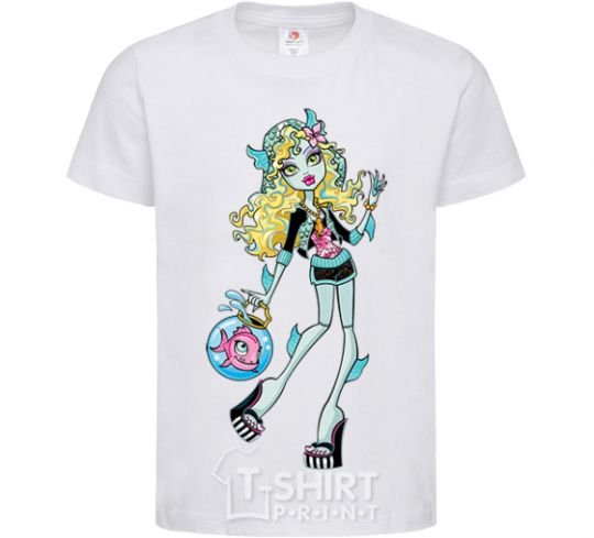 Kids T-shirt Laguna blue White фото