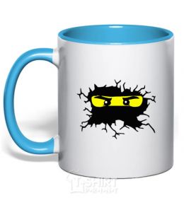 Mug with a colored handle