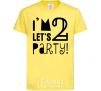 Kids T-shirt I am 2 let is party cornsilk фото