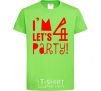 Kids T-shirt I am 4 let is party orchid-green фото