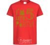 Kids T-shirt I am 5 let is party red фото