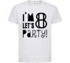 Детская футболка I am 8 let is party Белый фото