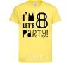 Детская футболка I am 8 let is party Лимонный фото