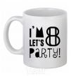 Ceramic mug I am 8 let is party White фото