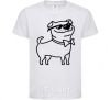 Kids T-shirt Cool dog White фото