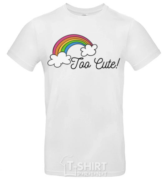 Men's T-Shirt Too Cute White фото