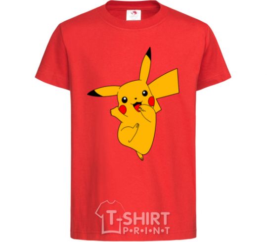 Kids T-shirt Picachoo red фото